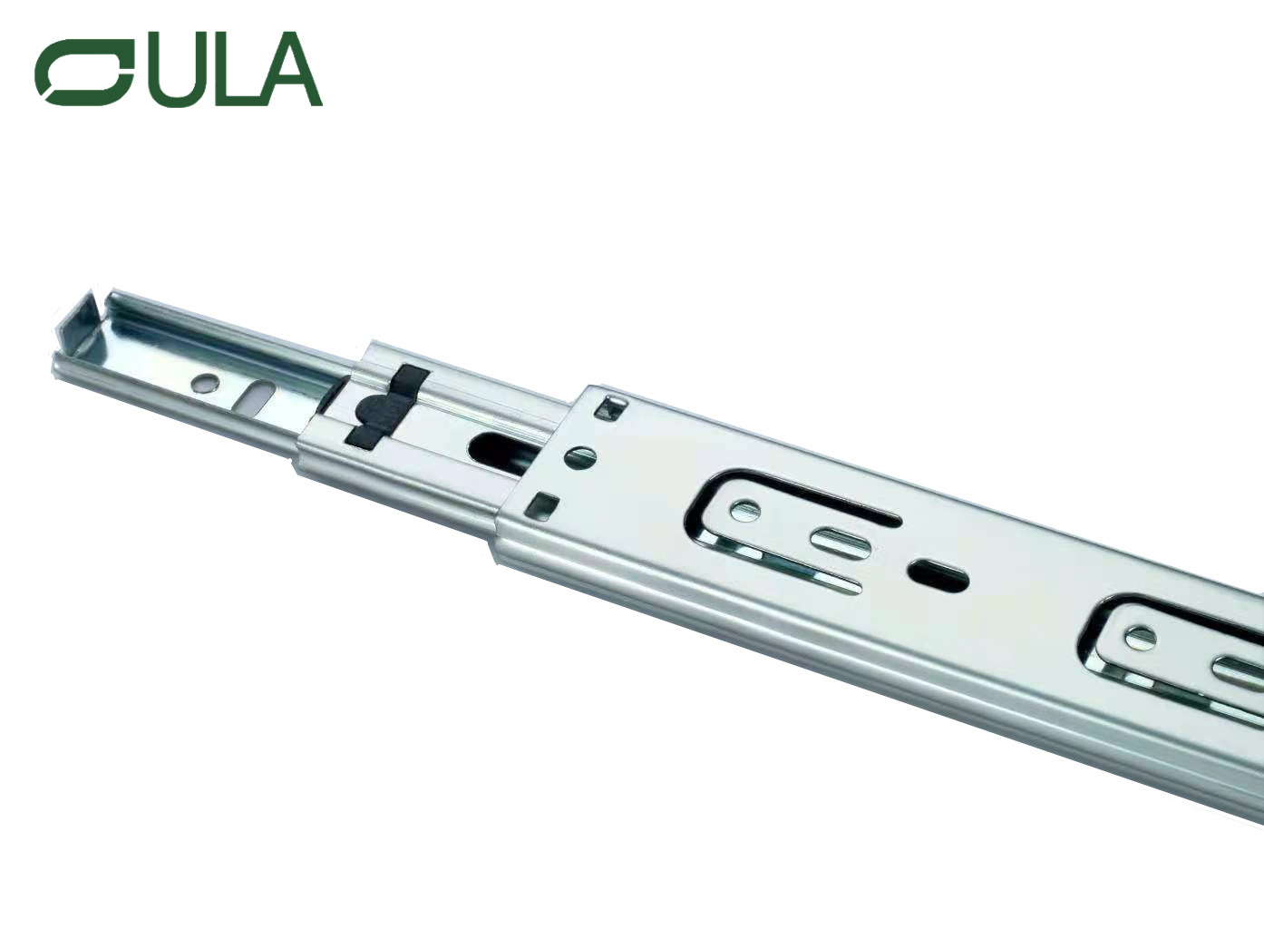 Moderne 35 mm 3-fache Schubladenläufer Kugellagereisen Eisenstahl Rutsche Schwarz Finish Küchen Schlafzimmer Schränke Haus im Freien Möbel