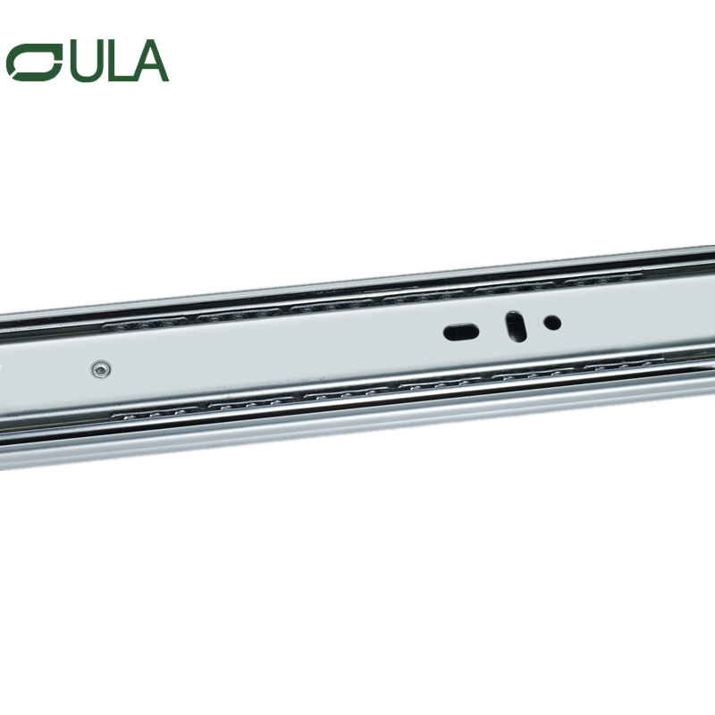 Telescopic Channel Heavy Duty Black Finish Kugellagelschublade Schieber Gepassungsgestützte Möbel Triple Verlängerungsschublade Rutsch Rail