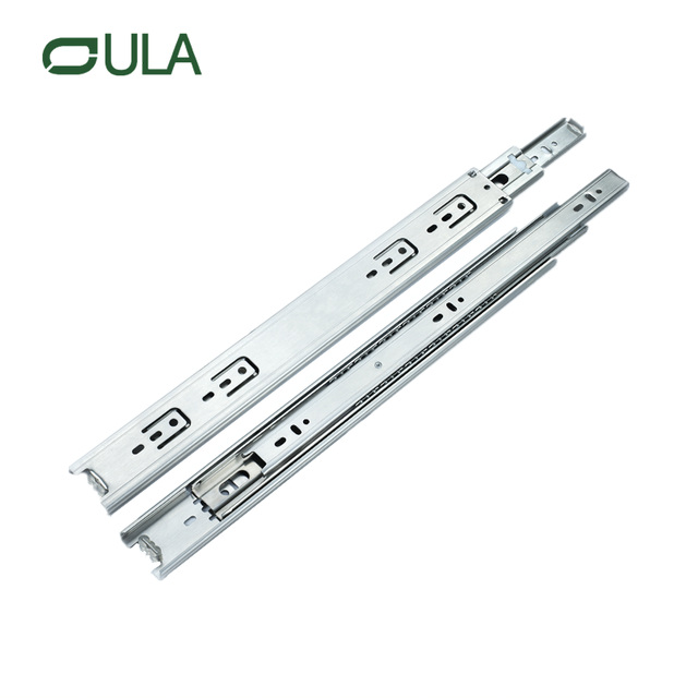 45 mm Dreifachklapper Full Extension Great Duty Edelstahlschublade Rutschen modernes Design für Küchen- und Essmöbel