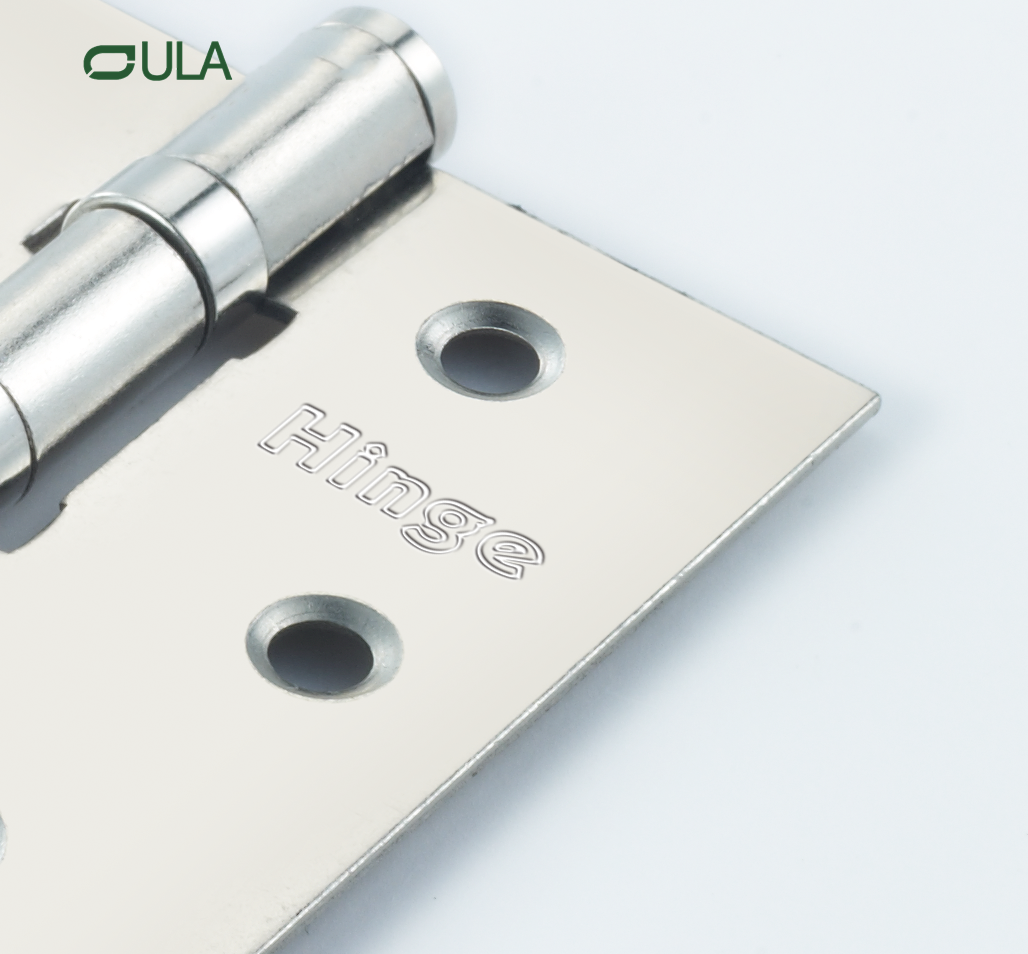 OEM -Logo hochwertiger Eisenbürste Stahl Flacher Butt Tür Scharnierkugellager Möbel Pivot Tür Scharnier Fenster Hotel verwenden modern