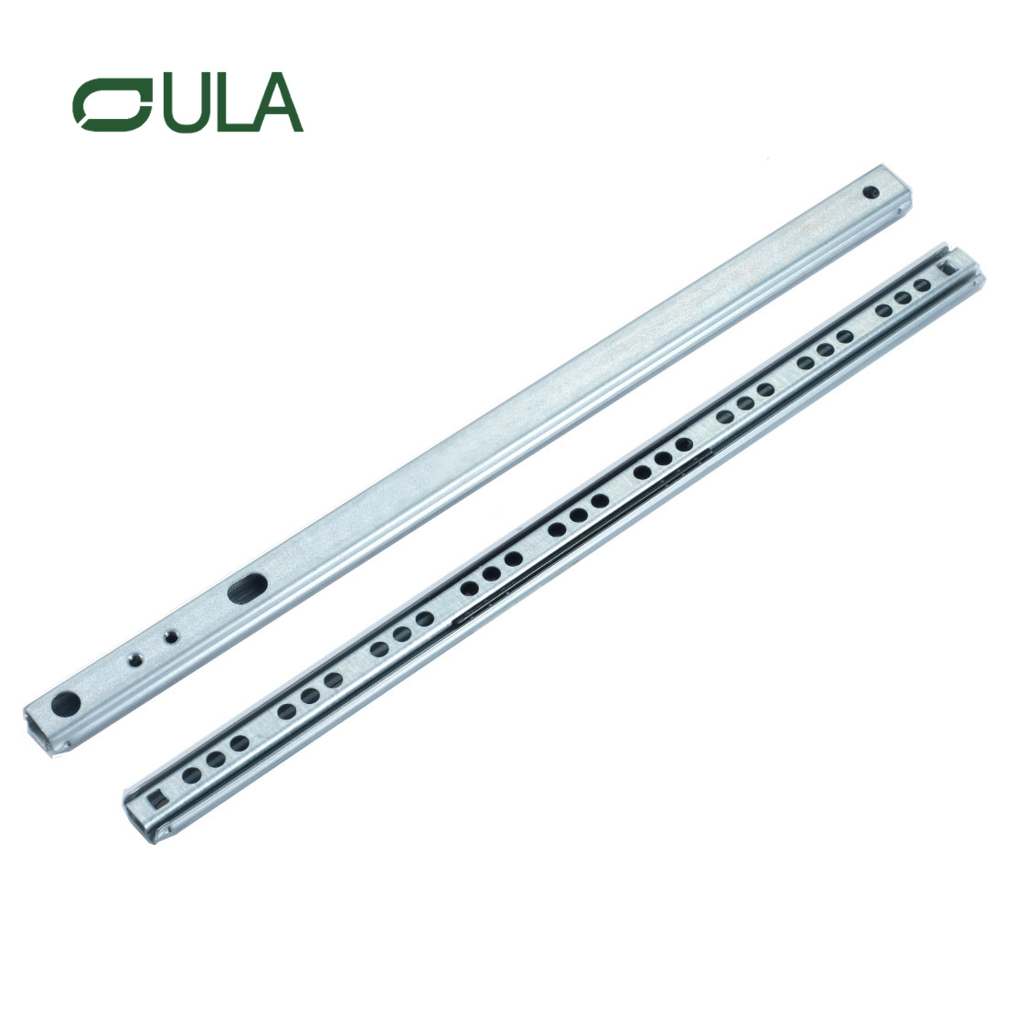  Hochwertige Mini-Schubladenführungen mit 2 Falten aus Zink oder Eisen mit Kugellager für eine Belastung von 10 kg 