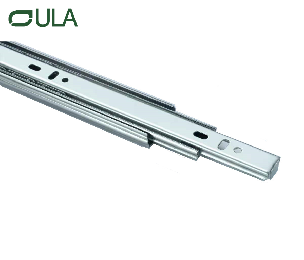 Moderne 35 mm 3-fache Schubladenläufer Kugellagereisen Eisenstahl Rutsche Schwarz Finish Küchen Schlafzimmer Schränke Haus im Freien Möbel