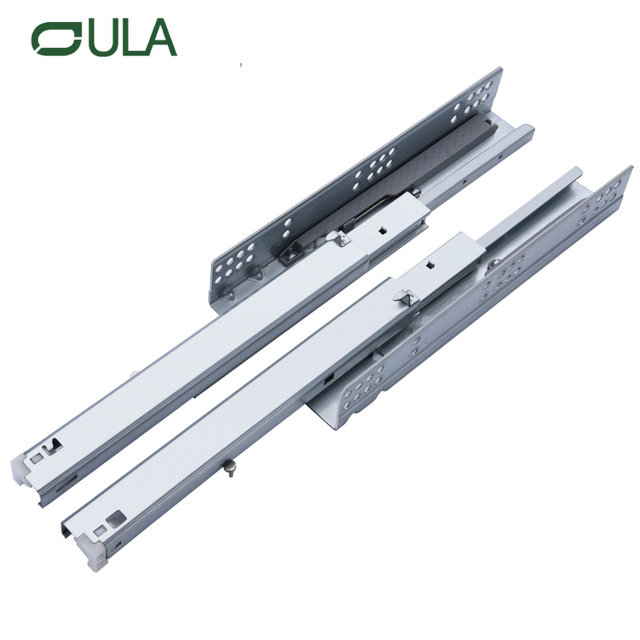 45 mm Edelstahl Vollverlängerung 3fache Kugellager Teleskopschublade Slide S4501 für Schlafzimmer Küche Essgymnen Möbel