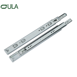 Telescopic Channel Heavy Duty Black Finish Kugellagelschublade Schieber Gepassungsgestützte Möbel Triple Verlängerungsschublade Rutsch Rail