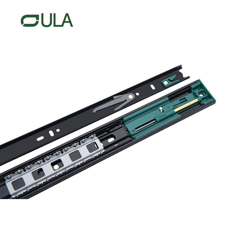 Professionelle Herstellung 45 mm Teleskopkugellager Weiche Nahe Schubladen Rutschschiene für Küchenhotel Lagerhaus