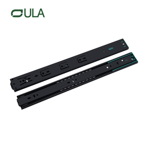 Superqualität Möbelhardware Soft Close Slide Rails 45 mm Zink/Schwarzer Kanal