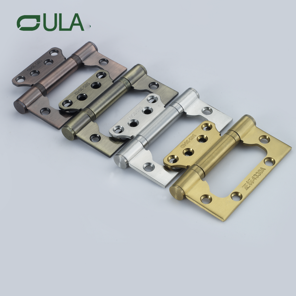 Modernes Design Satin Finish SS201 Flush Scharnier verschiedene Farben für Tür und Fenster Verwenden Sie Edelstahlmetallprodukt für Hotels