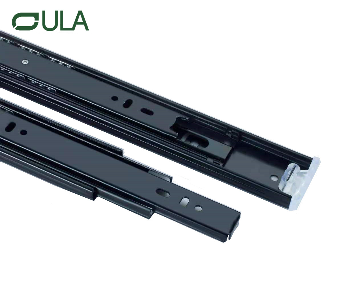 Moderne 45 mm schwarze Stahlschubladenrutschen mit Eisenkugellager für Küchen- und G -Möbel