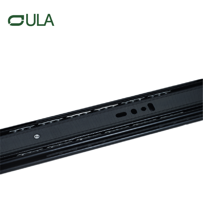 Hoher Qualität guter Preis Triple Extension Schwarz gepunktete Finish -Schublade Sldie 45 mm versteckte Schubladenschienen gleiten 40 kg Ladung