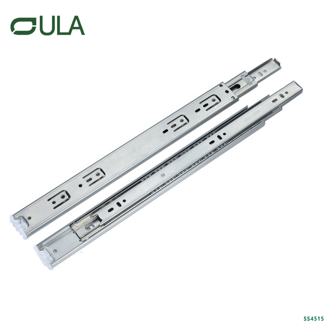 10-24 Zoll Edelstahl Teleskopkanalschubladenrutsche