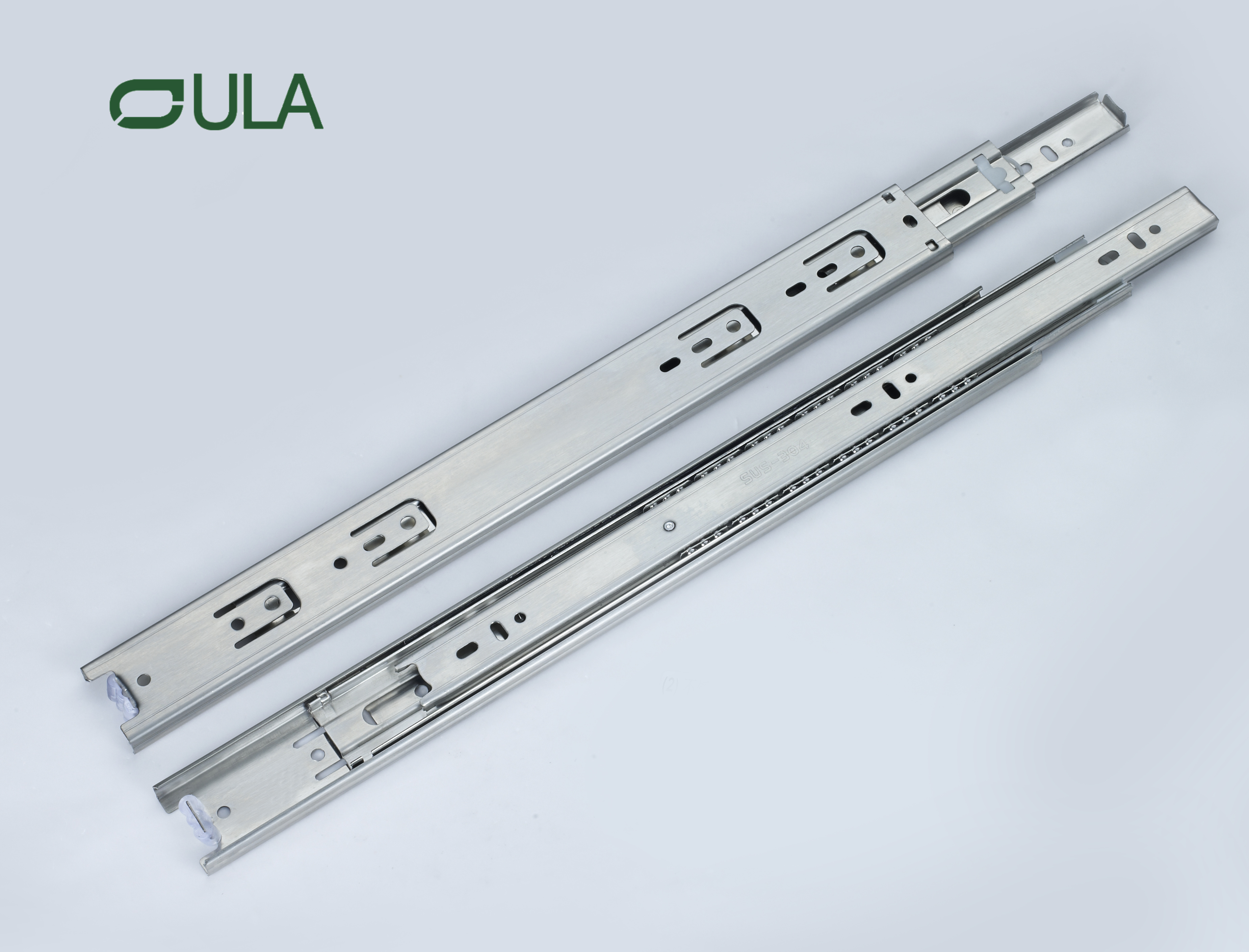 3-fach Vollverlängerung Teleskopkanal Edelstahl Schubladen Runner Folie Hochleistungs moderner Küchenschrankschubladen Objektträger