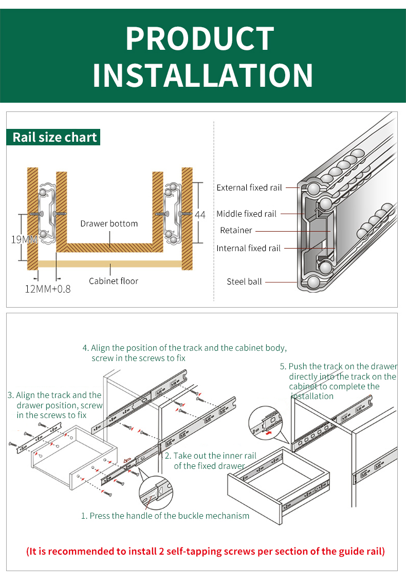 Ein Leitfaden zur Verwendung von Schubladenfolien und Scharnieren: Installation, Wartung und Best Practices