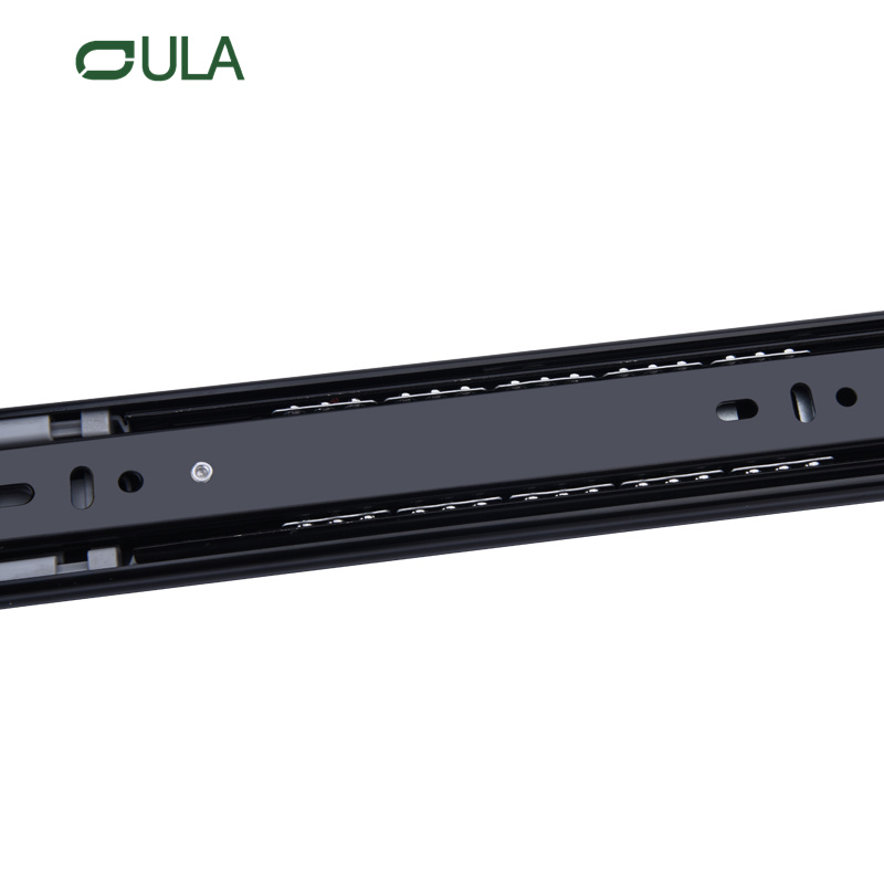 OEM -Hersteller hochwertiger Kugellager Schwarz -Finish -Schub, um Möbelhardware -Schubladen Folie zu bringen