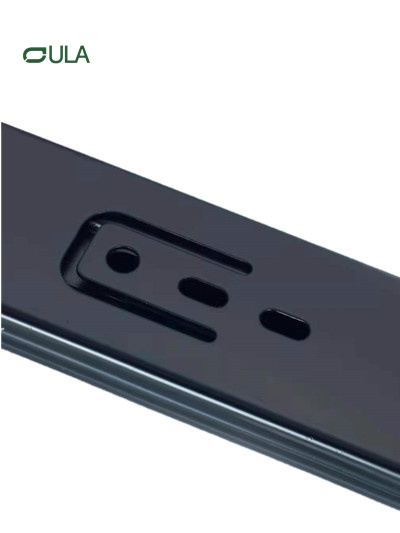 Moderne 45 mm schwarze Stahlschubladenrutschen mit Eisenkugellager für Küchen- und G -Möbel