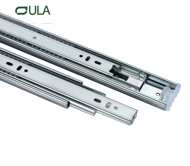 45 mm professionelle Herstellung Triple Verlängerungsschublade RIAL Zink gepunktete Möbelschubladen -Objektträger Kanal