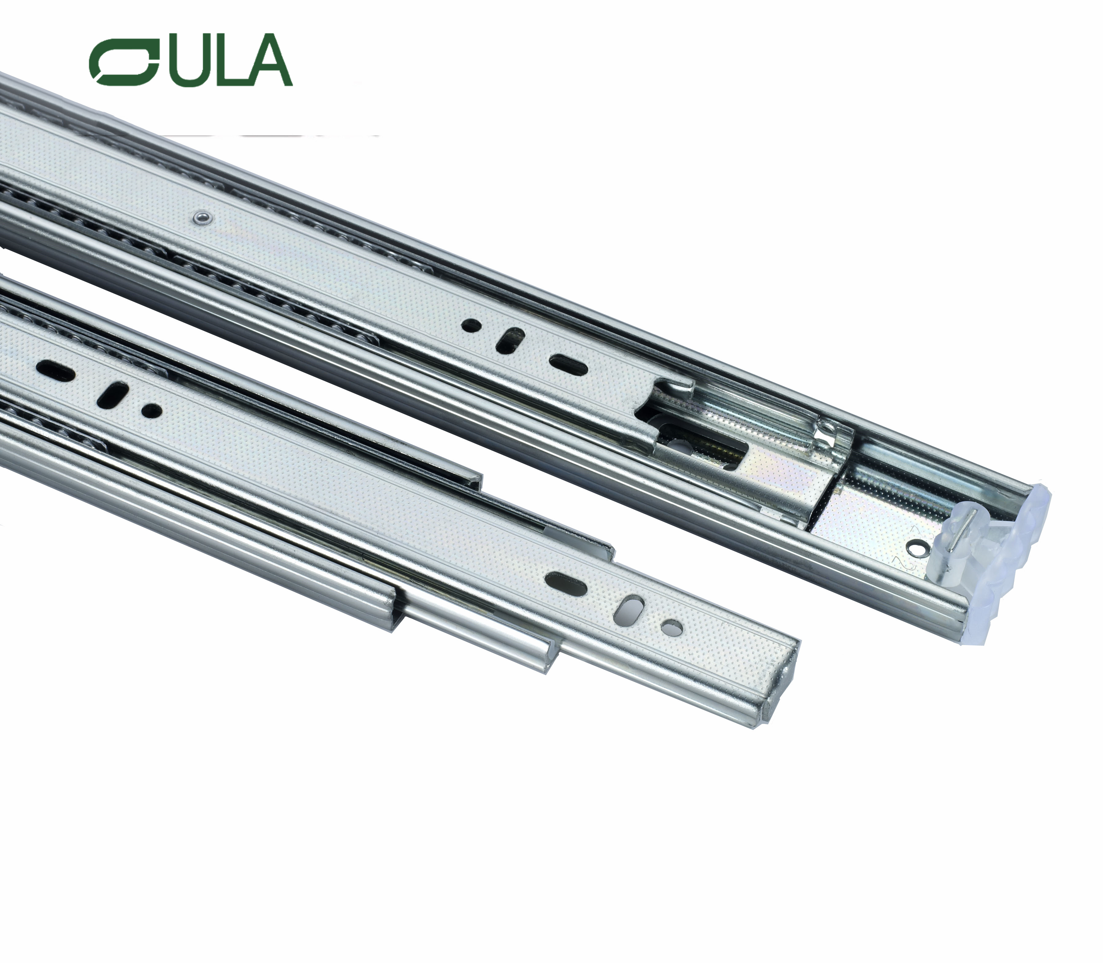 3 Klapper Zink Finish Schadenscheinmöbel sitzende Schubladenschiene unter Berg Triple Verlängerungsschublade Schieber Großhandel Großhandel