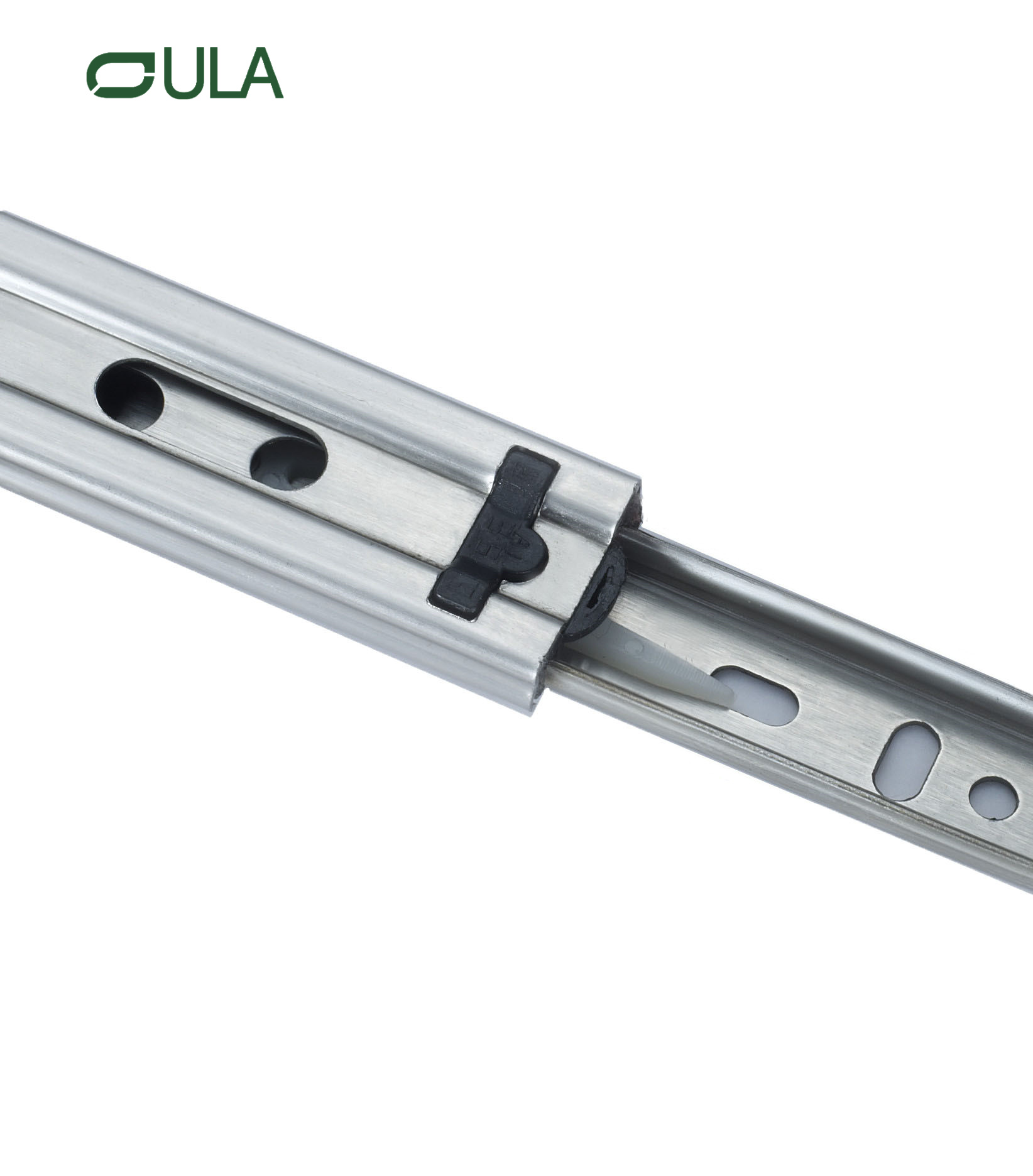 Moderne 35-mm-Teleskopkanalschubladen-Läufer Rutsch Rail Dreifachgefalte Edelstahlkugellager Schränke Tische Küche Gebrauch