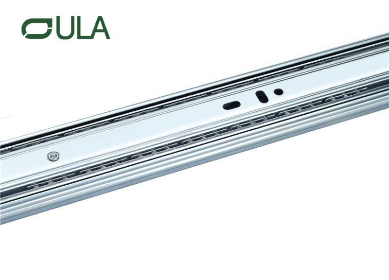 42 mm Breite, Zink-Finish, 10–24 Zoll, Teleskopkanal, Schubladenschiene, Gleitschiene, Vollauszug für Möbelbeschläge