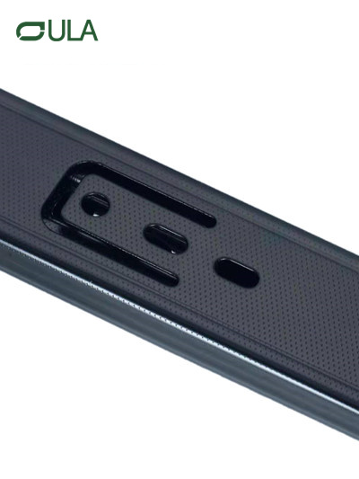  Möbelbeschläge, 40 mm Breite, teleskopische, dreifach kugelgelagerte, schwarz gepunktete Schubladenführung 