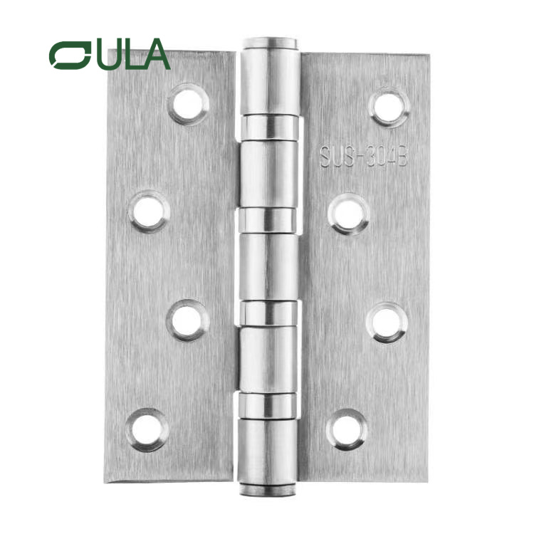 Hochwertiges 4-Zoll-Edelstahl-Türscharnier mit flachem Kugellager, modernes Design für Holztüren 