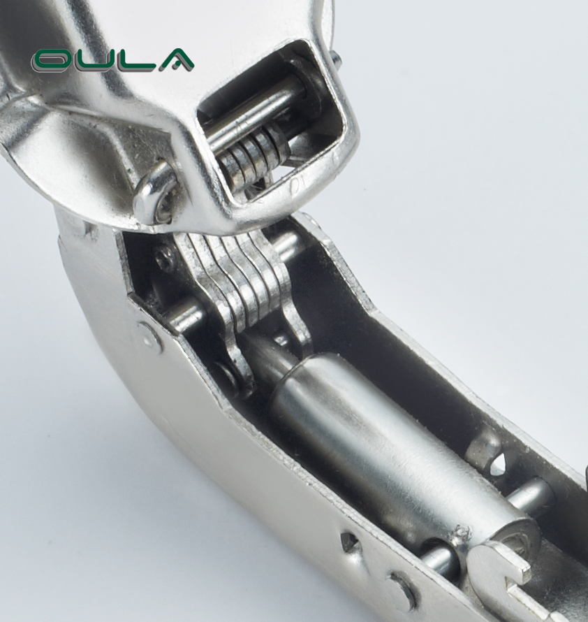 Möbelscharniere 90 Grad Winle Corner Weiche Eisen -Eisen -Clip auf Spezialhydraulikscharnier für Schrank