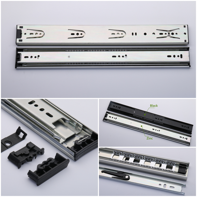 Fabrik hochwertige maßgeschneiderte 50 mm dreifache Verlängerung Hochleistungsschubladen Folie Hochtemperaturschublade Folie