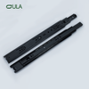Jieyang Factory 45mm Teleskope Black Finish Metall Box Schublade Rutsch Rail 3-fach Kugellager für Küchen- und Außengebrauch
