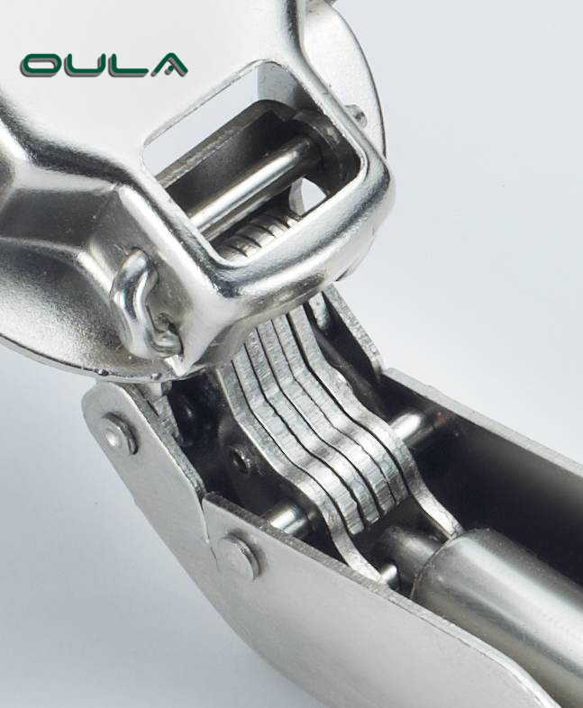 Hochwertiger 45 Grad geformter Eisenmatrialrutsche des OEM -Herstellers am HDRAULIC -Kabinettsscharnier 