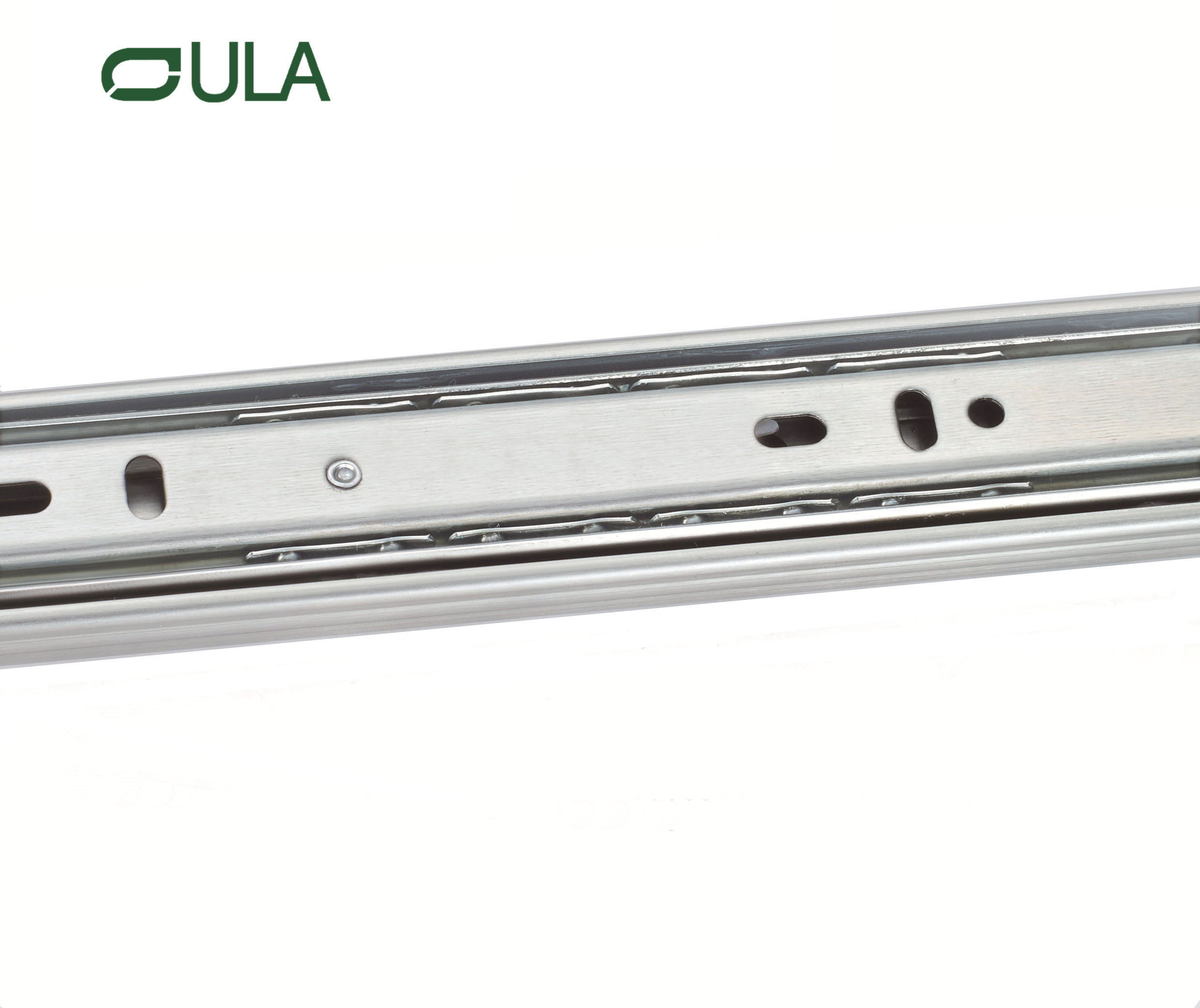 Moderne 35-mm-Teleskopkanalschubladen-Läufer Rutsch Rail Dreifachgefalte Edelstahlkugellager Schränke Tische Küche Gebrauch