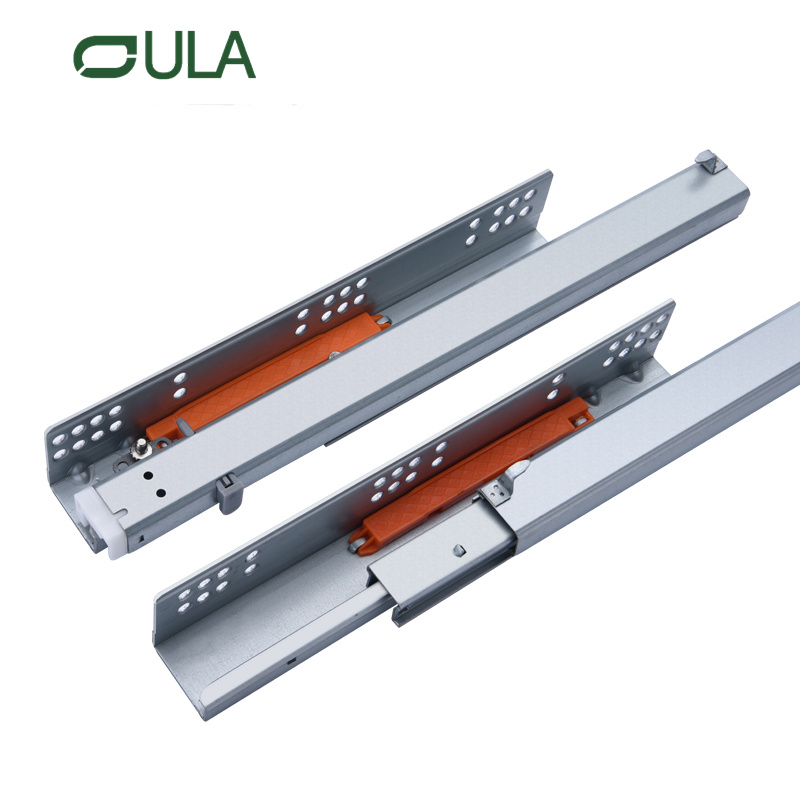 Möbelbeschläge zum Unterbau, Schubladenführung zum Öffnen